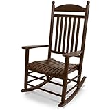 POLYWOOD Outdoor Furniture Jefferson Rocker, Mahogany-Recycled Plastic Materials