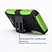 i-Blason Apple iPhone 5C Prime Series Dual Layer Holster Case with Kick Stand and Locking Belt Swivel Clip (Green)