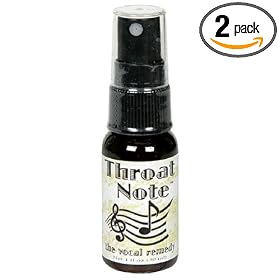 Throat Note Herbal Throat Spray, 1-Ounce Bottles (Pack of 2)