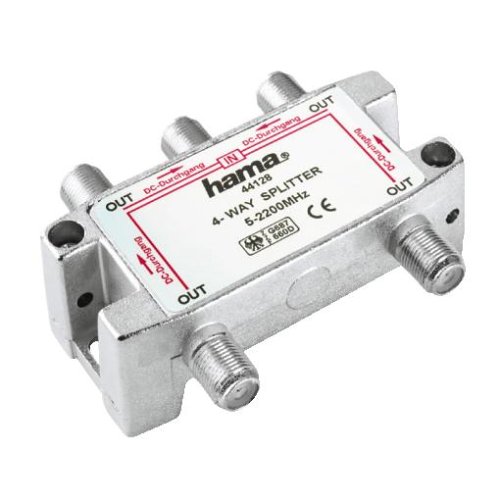 Hama SAT-Verteiler, 4fach, voll geschirmt Preisvergleich