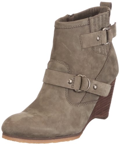 ESPRIT Fagie Buckle Wedge V05571, Damen, Stiefel, Grün (pesto 314), EU 39