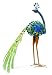 Exhart Tall Peacock Statue, Multi Color Mosaic