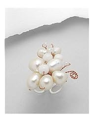 White (Natural) Fresh Water Pearl Ring In White Base