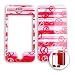 Apple iPhone 4 - 4S (AT&T/Verizon/Sprint) Transparent Design Peace Signs and Hearts on Pink iPhone 4 Hard Case/Cover/Faceplate/Snap On/Housing/Protector