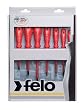 Felo 0715751401 Set of 7 Insulated Phillips & Slotted Screwdrivers, 613 Series