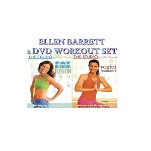 The Studio by Ellen Barrett 2 DVD WORKOUT COLLECTION: Fat Burning Fusion + Yogini... by 