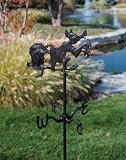 Big Bad Wolf Garden Weathervane Black