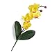Factory Direct Craft Artificial Orchid Floral Stems | 4 Yellow Orchid Stems