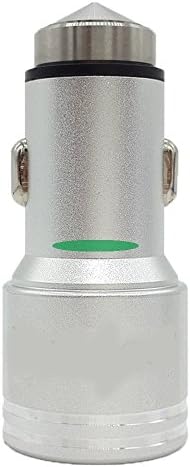doxxxvo Aluminium Mini Bullet 3.1A Dual Port USB Car Charger Adapter,Portable Travel Rapid Charger for Apple,Android devices,Samsung And other USB devices (Green)