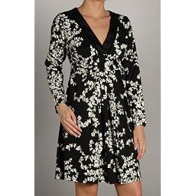 Liz Claiborne Cotton Rayon Jersey Long Sleeve Short Nightgown (Z334576)