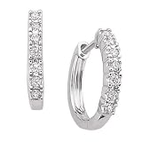 Diamond Hoop Earrings 1/5ctw