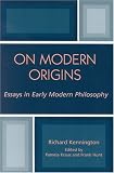 On Modern Origins: Essays in Early Modern Philosophy by Lexington Books