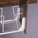 KV Door Mount Bracket Kit For Slide Out Bins (Door Width 1 1/2) White