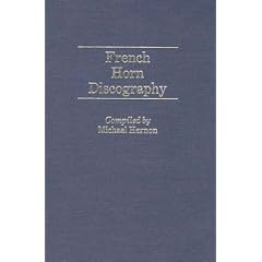 French Horn Discography (Contributions in Criminology and Penology,)