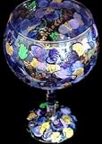 Wines & Vines Design - Hand Painted - Grande Goblet - 17.5 oz..