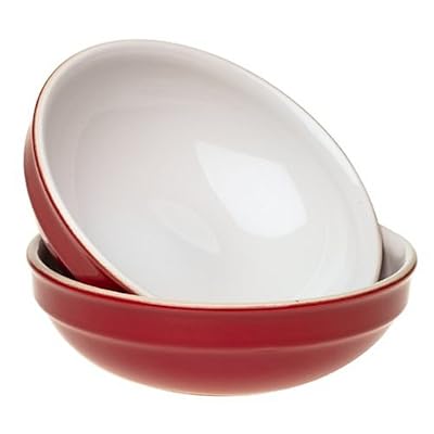 Emile Henry Individual Pasta Bowls, Set of 2, Cerise Red