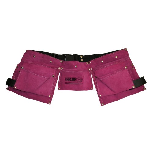 Grip Women's Pink Leather Tool Belt