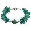 EXP Handmade Amazonite & Silver Two-Strand Bracelet