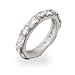 Eve's Addiction Brilliant and Emerald Cut CZ Stackable Eternity Band