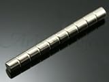 【メール便発送可】5mm×5mm円柱ネオジウム磁石　10個セット 仕掛け