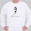Microphone Sweatshirt Large White