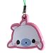 Mamegoma Flat Swingers - White Seal with Pink Border (Front View - 1" Figure)_s-1