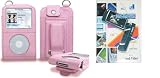 Frozen Series Pink Leather Case for Apple Ipod Video (30gb and 60gb) + Ipod Video Clear Screen-protector Protective-film.