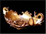 Emulate Mahogany Wood Elephant Fruit Bowl