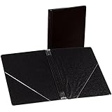 Marlo Plastics Choral Folder 7-3/4 x 11 With 7 Elastic Stays and 2 Clear, Flat, Diagonal Internal Pockets Black