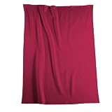 Produkt-Bild: bocasa 6421 04 61 008 Decke Cotton Pure rot ca. 150 x 200 cm 100% Baumwolle