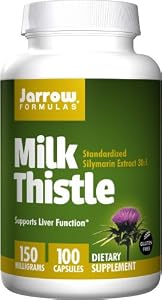Jarrow Formulas Milk Thistle, 150 mg, 100 Count