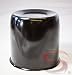 4.25 in Steel Black Powder Coated Center Cap Closed End