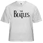 Beatles Logo WHITE T-shirt / black logo RockWaresUSA