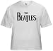 Beatles white T-shirt black logo