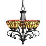 5 light Tiffany Chandelier