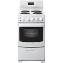 Danby DER2099W 20 Freestanding Electric Range with 4 Coil Burners, 2.6 cu. ft. Oven - White