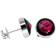 10mm Bezel January Birthstone Stud Earrings