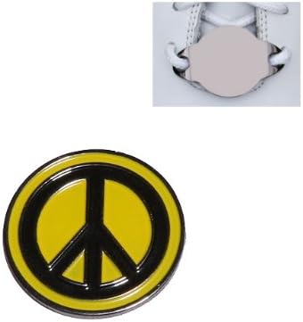 Shotmarker - 2 x Golf Ball Markers & 1 Magnetic Holder For Shoes - Peace Sign