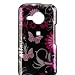 Electronics : Premium Designer Hard Case for the HTC 6200 Eris Droid, Verizon - Hot Pink Butterfly Flower Floral Print