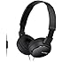 Sony MDR-ZX110 Overhead Headphones with In Line Control - Black