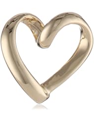 14k Gold Heart Charm, 0.6"