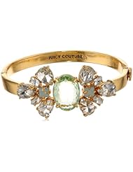 Juicy Couture Pear Cut Cluster Hinged Bangle Bracelet, 2.32"
