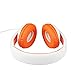 ECOOPRO Lightweight Portable Stereo Earphone Over Ear Headphones Headset for MP3,MP4,PC,Most Smartphone Orange