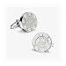 Sterling Poker Chip Cufflinks