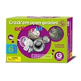 Crack'em Open Geodes - 6 Real Geode Stones to open and reveal the Crystals inside.