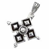 925 Silver Medieval Diamond Pendant
