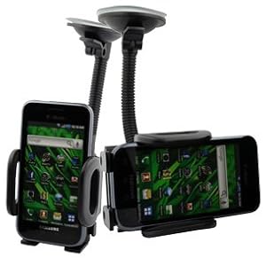 Samsung Galaxy S Vibrant 3G 4G (T-Mobile) Car Windshield Dash Mount Cradle Holder Kit T959