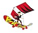 3 (90Cm) Skateboarder Kite With Handle & Line