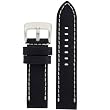 Panerai Style Watch Band Thick Leather Like Original Heavy Buckle Black 22 millimeter by Tech Swiss
