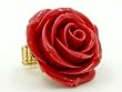 Victorian Chunky Red Rose Fashion Ring